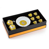 Chengyi Colorful Enamel Porcelain Tea Sets 9 pcs(Yellow)